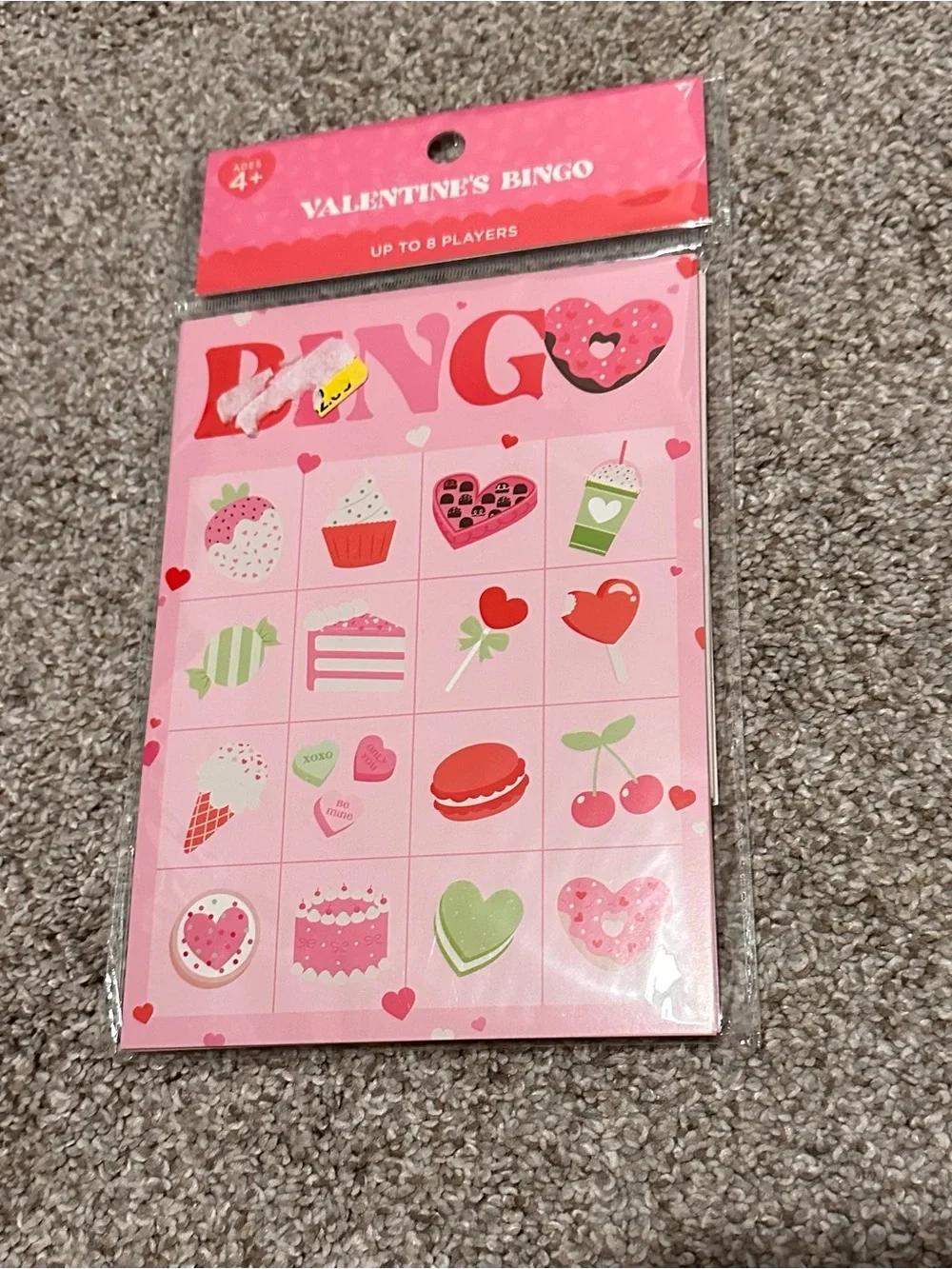 Valentine's Bingo & Coloring Bookmark Pack